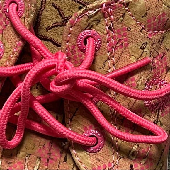 Twisted X printed Cork loafers, lace up, lightweight, size 7.5 - Picture 9 of 10